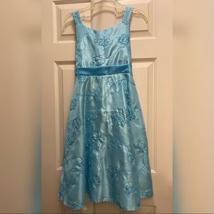 Turquoise blue Rare Editions dress. Size 16 1/2 (girls plus size)